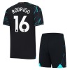 Camisola + Calções Manchester City Rodrigo 16 Criança Equipamento 3ª 23/24